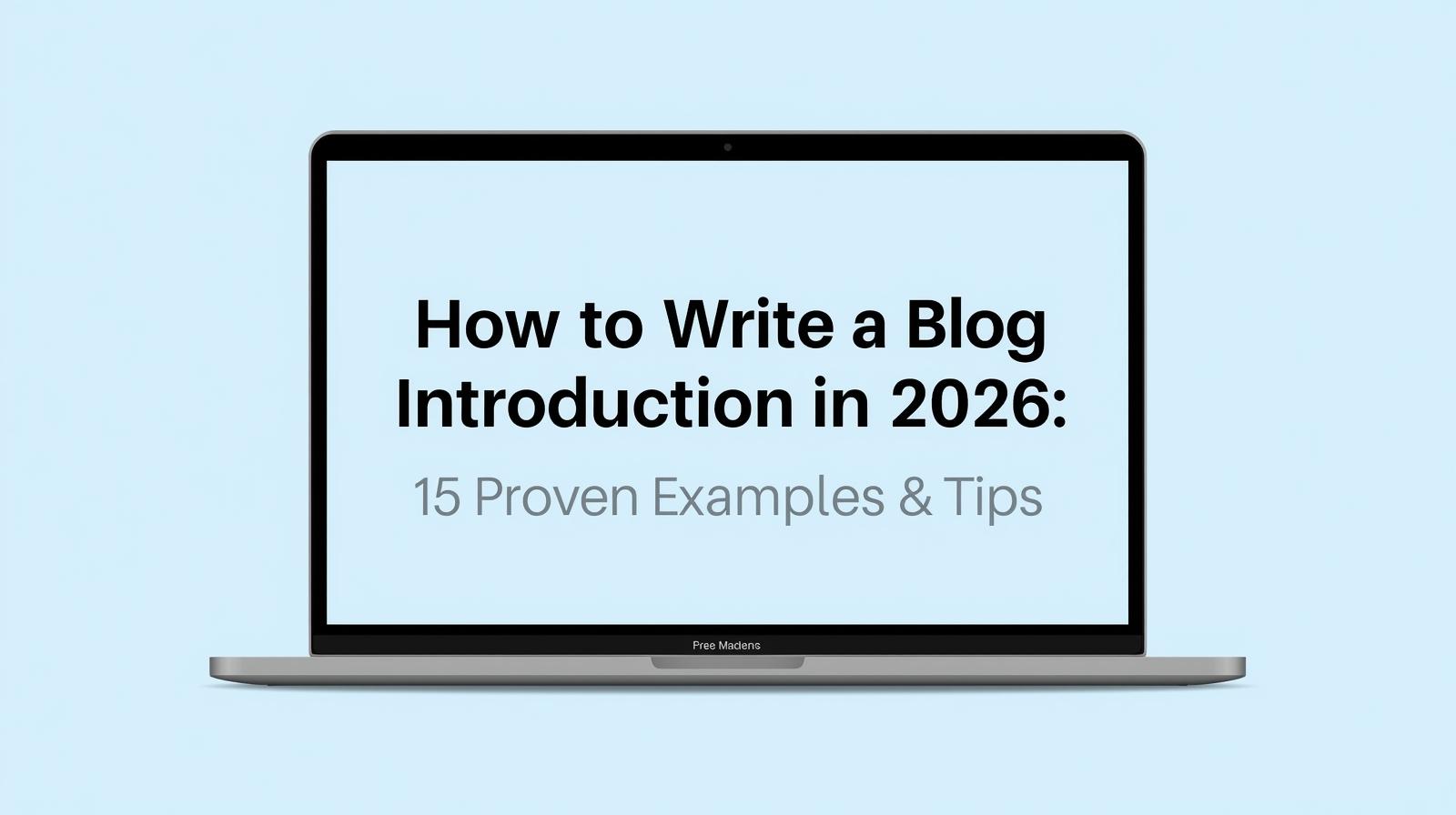 How to Write a Blog Introduction in 2026: 15 Proven Examples, Tips ...